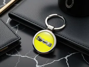 Saab Llavero Elegante Anillo Diseño Aleación